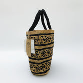 StrawWeave Handmade Colorblock Raffia Tote Eco-Friendly High-Quality French Vintage Boho Woven Bag for Women, Summer Beach Shoulder Handbag